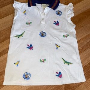 LITTLE GIRL GUCCI SLEEVELESS SHIRT